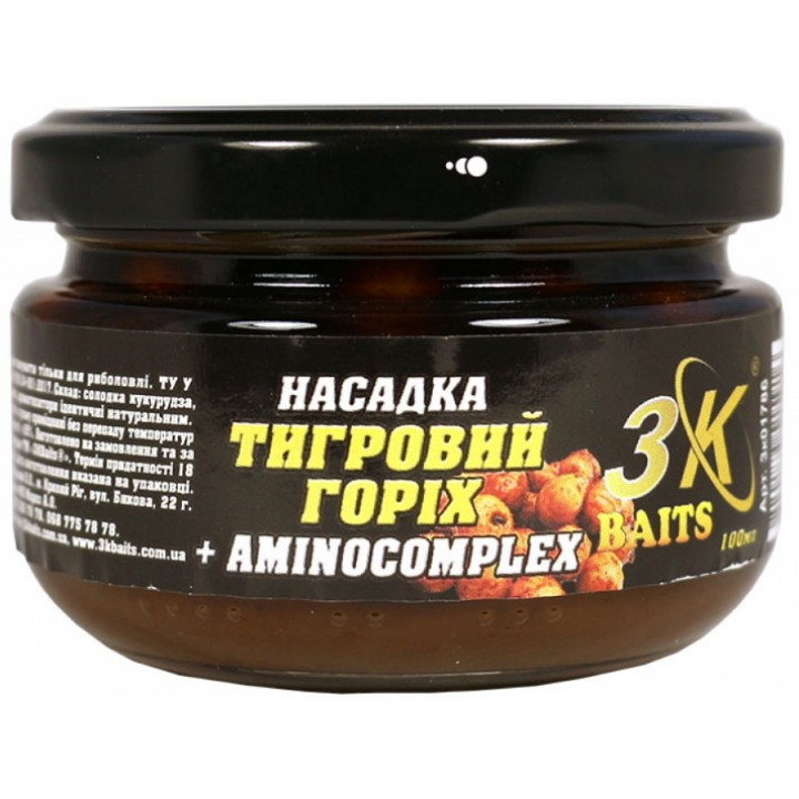 Насадка 3KBaits "Тигровый орех" Premium Aminocomplex 100ml