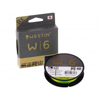 Шнур Westin W6 8 Braid Lime Punch 0.08mm 135m 3.7Kg
