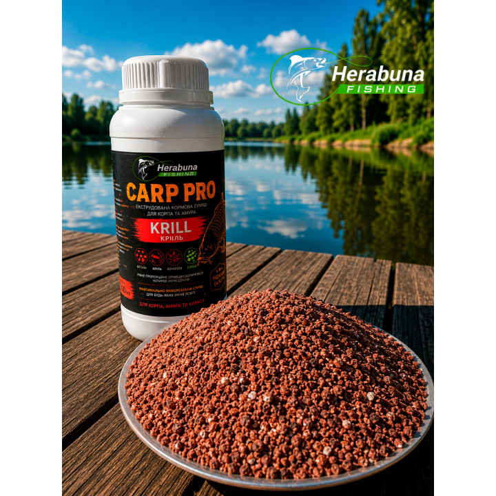 Тісто HerabunaFishing Carp Pro Криль 500ml