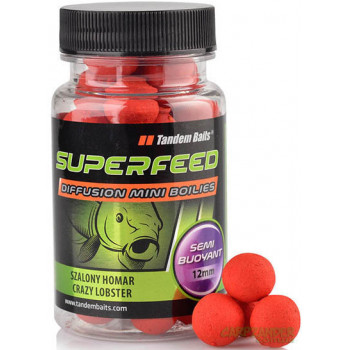 Бойли Tandem Baits Super Feed Diffusion Mini Boilies 12mm 40g Crazy Lobster