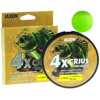 Шнур Jaxon Crius 4x UltraLight Flash 0.042mm 150m ярко зеленый