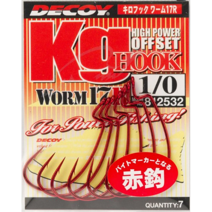 Гачок Decoy Worm 17R Kg Hook R №1/0