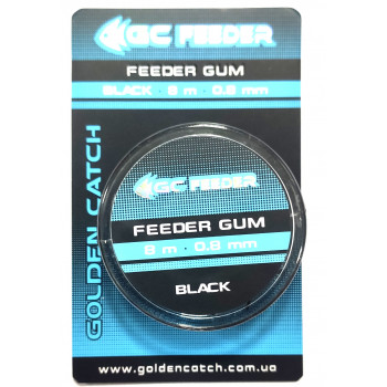 Амортизатор Golden Catch Feeder Gum 10м 0.6мм Black NEW 2021