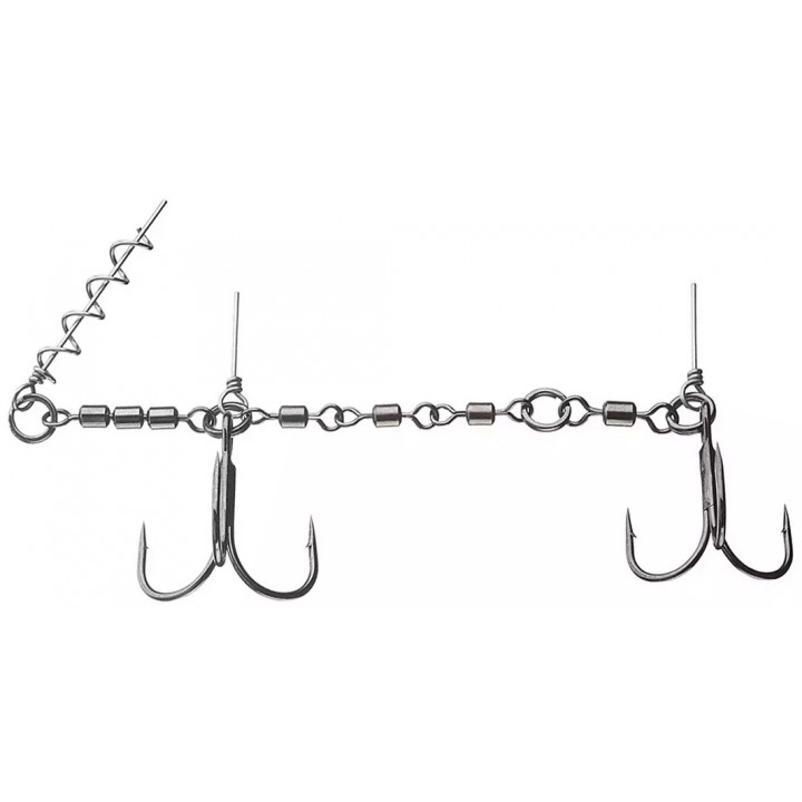 Стингер Daiwa Prorex Screw-In Swivel Assist Stinger M 18-25cm 31.7kg #2/0, #1/0 1pc