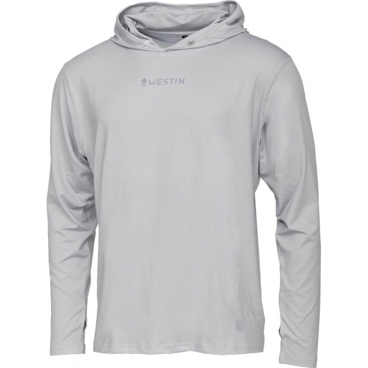 Футболка с длин. рук. капюшон Westin Ledge UPF Hoodie Mist Grey XXL