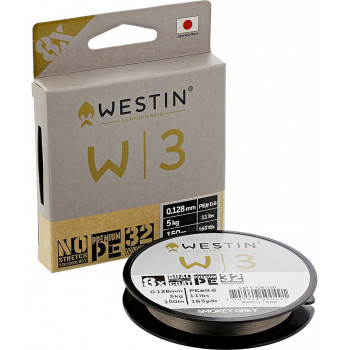 Шнур Westin W3 8 Braid Smokey Grey 150m PE 0.2/0.08mm 3kg 7Lb