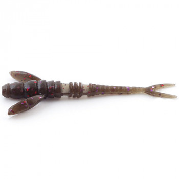 Силікон FishUp Flit 1.5 "10шт # 050 Green Pumpkin Brown Red & Purple