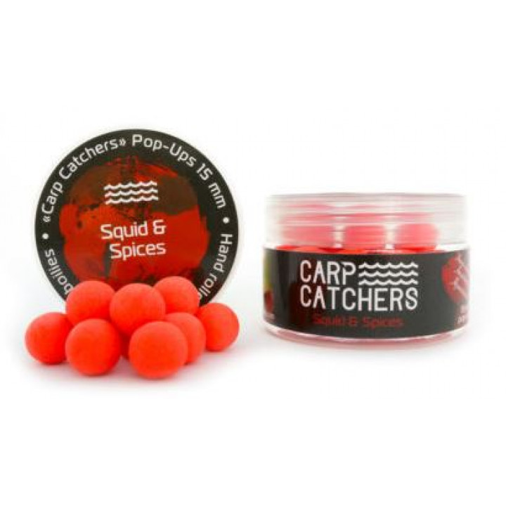Бойлы Carp Catchers Pop-Up Squid&Spices 15mm