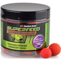 Бойли Tandem Baits Super Feed Diffusion Boilies 14mm/16mm Mix 90g Strawberry Cream