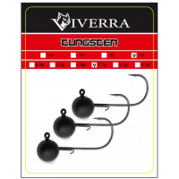 Джиг головка вольфрам Viverra 3,5g #1 Black (3шт)