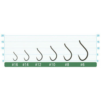 Крючок Owner 56741 Picket Hook №10 кільце Black Crome 11шт