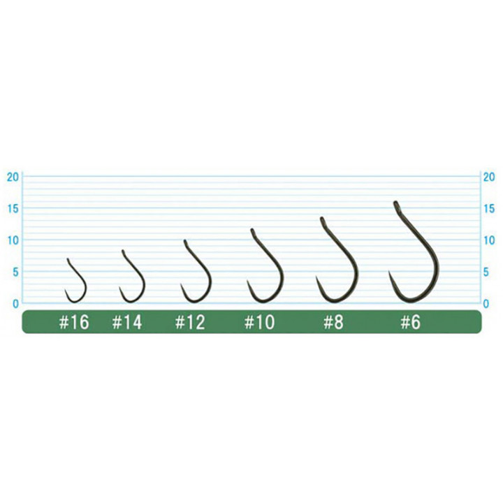 Крючок Owner 56741 Picket Hook №6 кільце Black Crome 10шт