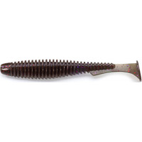 Силікон FishUp U-Shad 2.5" (9шт) #050 Green Pumpkin Brown Red & Purple