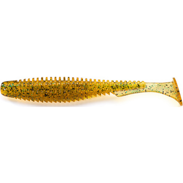 Силикон FishUp U-Shad 4" 8шт #036 Caramel Green & Black