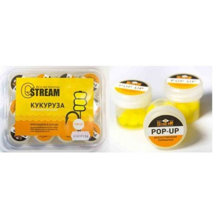 Штучна плаваюча кукурудза G.Stream Pop-Up жовта/шовковиця