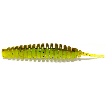 Силикон FishUp Tanta 3" (6шт) #204 - Green Pumpkin/Chartreuse