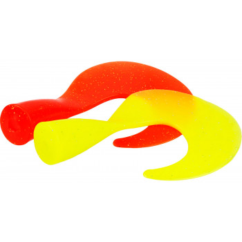 Хвіст Westin Swim Tail Curltail 9cm 8g Fluo Orange/Fluo Yellow (2шт/уп)