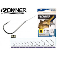 Крючок Owner RL340 Chinta №10 с поводком 0.12mm 10шт