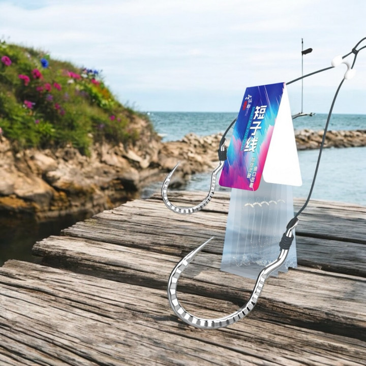 Крючки самоподсекающие корейский стиль с разветвлениями 20cm 5шт/уп #5