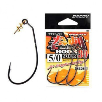 Крючок Decoy Worm 30 Maki-Sasu Hook 4/0 3шт/уп