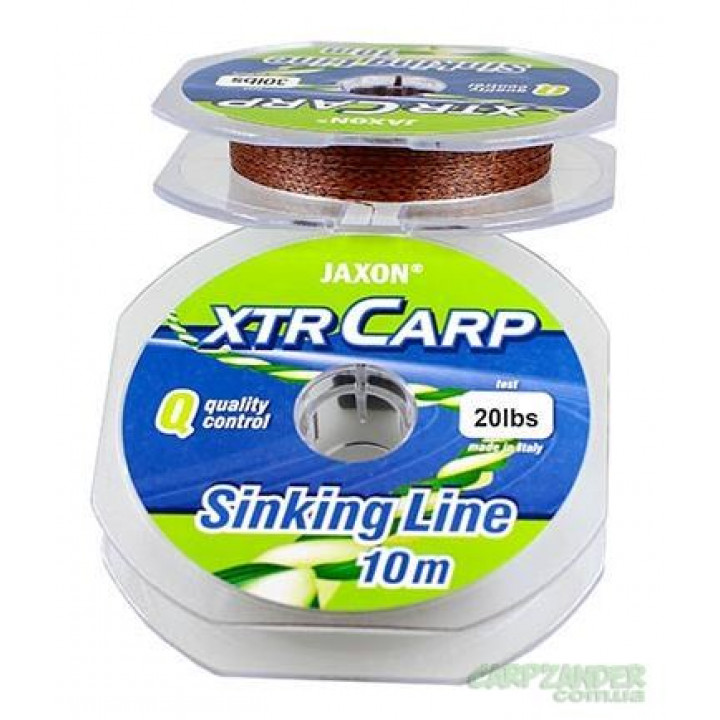 Повідковий матеріал Jaxon XTR Carp Sinking Line коричнево-чорний 25lbs 10m