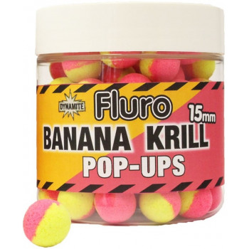 Бойли Dynamite Baits Pop-Ups Fluro Two Tone Krill & Banana 15 mm