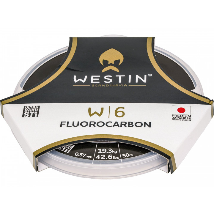 Флюорокарбон Westin W6 ST1 Fluorocarbon 0.65mm 25.1kg 55.4lbs 50m