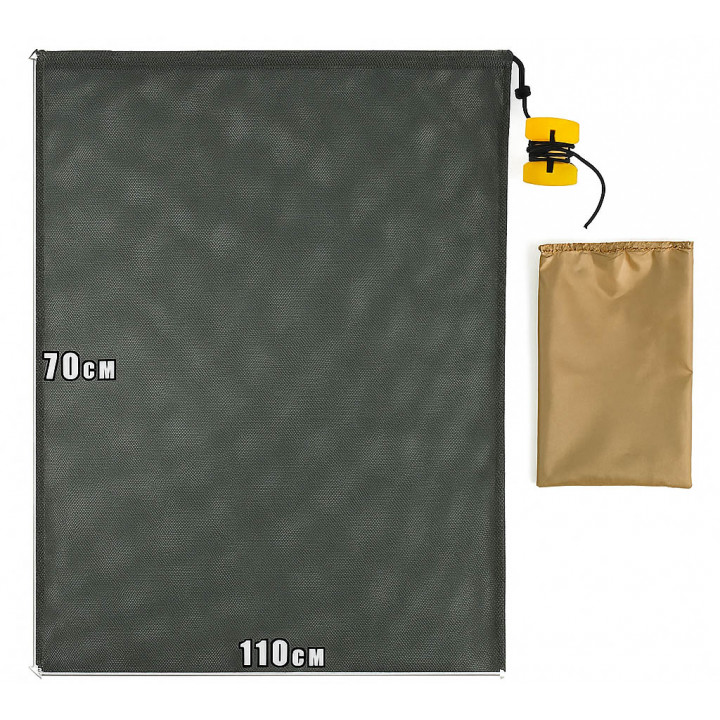 Мешок карповый ProfMontazh Zipper Lock на молнии с поплавком 110х70см