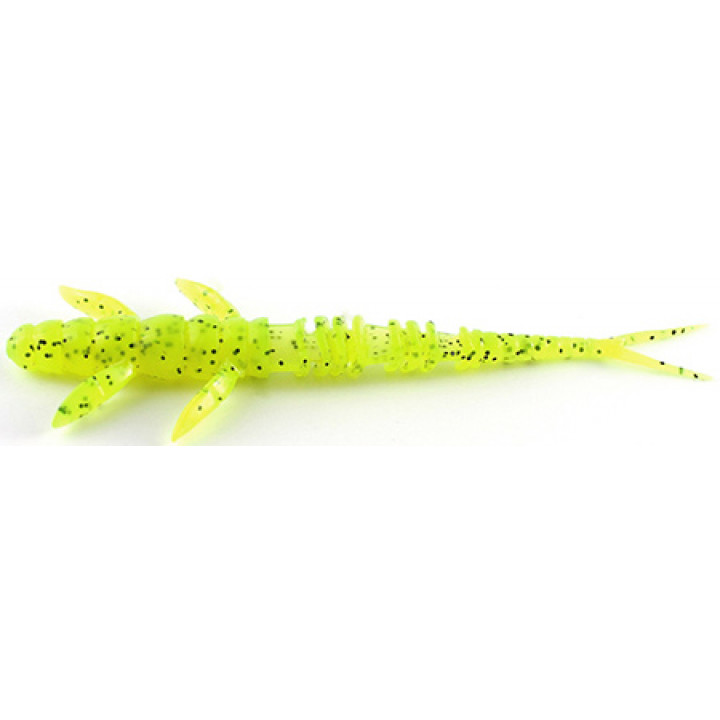 Силикон FishUp Flit 2" 9шт #055 Chartreuse Black