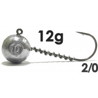 Джиг-головка Jigger с пружинкой кр. Jaxon (Korea) 2/0 12g
