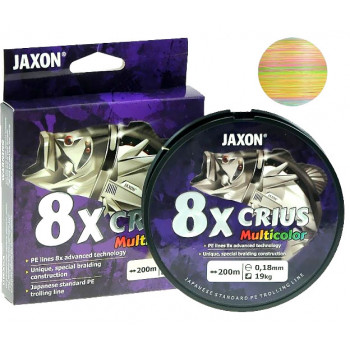 Шнур Jaxon Crius 8x Multicolor 0.18mm 200m