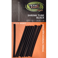 Набор термоусадочных трубок Технокарп черный 1.5mm 10шт