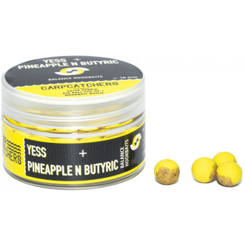 Бойли Carp Catchers Balance Hookbaits YESS-PINEAPPLE N Butyric 10mm