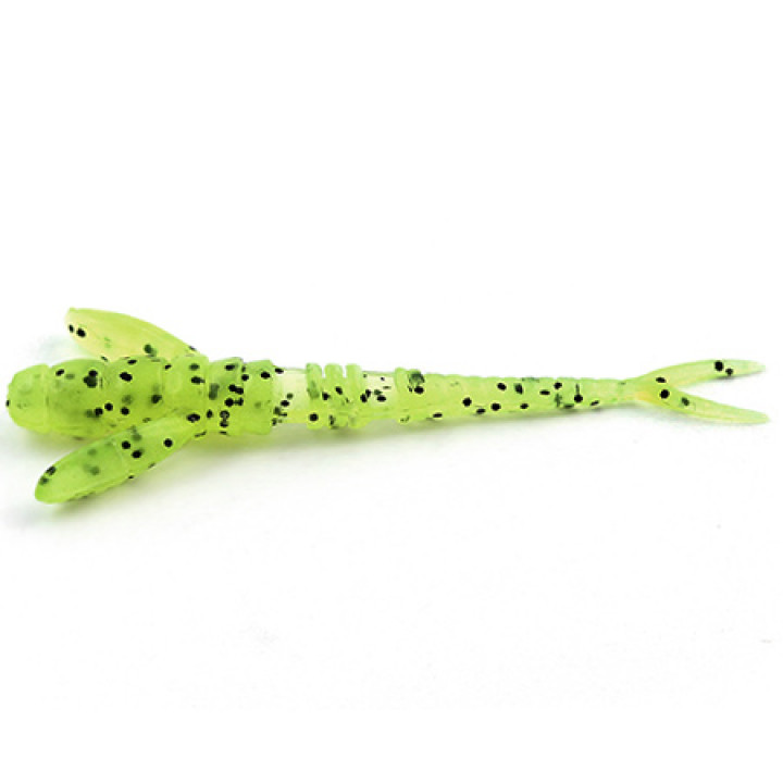 Силікон FishUp Flit 1.5 "10шт # 055 Chartreuse Black