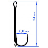 Крючок Kumho DOUBLE HOOK LIGHT 800 №4