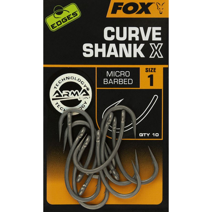 Крючки Fox Edges Curve Shank X size 1
