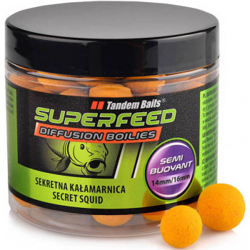 Бойли Tandem Baits Super Feed Diffusion Boilies 14mm/16mm Mix 90g Secret Squid