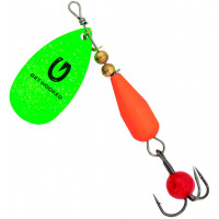 Блесна Kinetic Droopy 13g Green/Orange