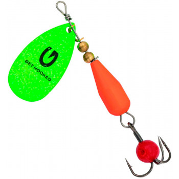Блесна Kinetic Droopy 13g Green/Orange