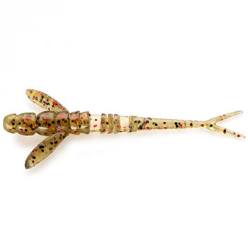 Силікон FishUp Flit 1.5 "10шт # 045 Green Pumpkin Red & Black