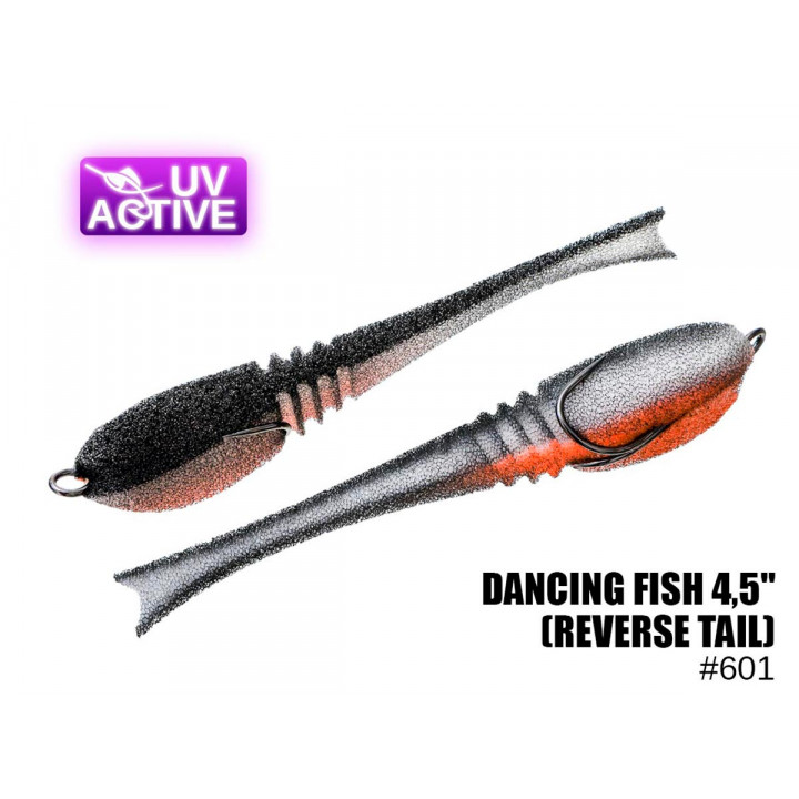 Поролоновая приманка ПрофМонтаж Dancing Fish (reverse tail) 4.5" 601