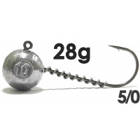 Джиг-головка Jigger с пружинкой кр. Jaxon (Korea) 5/0 28g