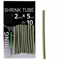 Трубка термозбіжна ПрофМонтаж зелена 2mm. L-5cm. 10шт/уп