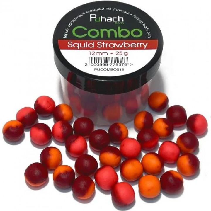 Puhach Baits Combo 12mm - Squid Strawberry