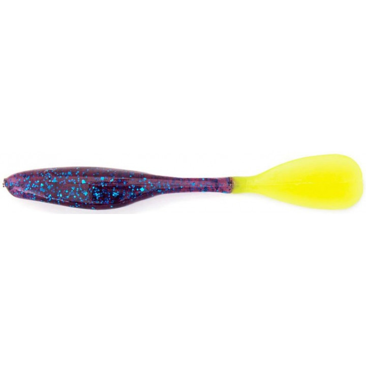 Силикон Gambler Flapp'n Shad 4" Purple Chartreuse 1шт