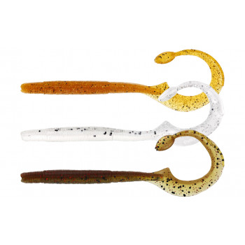 Силикон Westin Ned Worm Curl 12cm 3g Clear Water Mix 7 (5шт/уп)