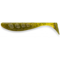 Силикон FishUp Wizzle Shad  5" (4шт) #074 - Green Pumpkin Seed
