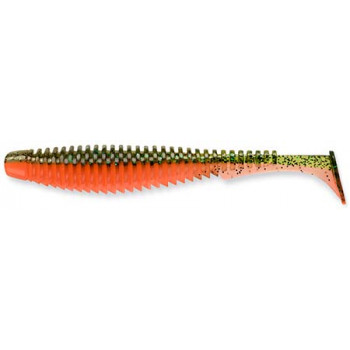 Силикон FishUp U-Shad 3.0" (9шт) #205 - Watermelon/Flo Orange