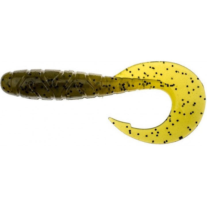 Силикон FishUp Mighty Grub 3.5" 7шт #074 Green Pumpkin Seed