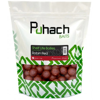 Бойлы Puhach Baits Premium Line Shelf Life Boilies 1kg - Robin Red (Робін Ред) 24mm